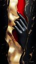 goud - zwart - rood van Gelissen Artworks thumbnail