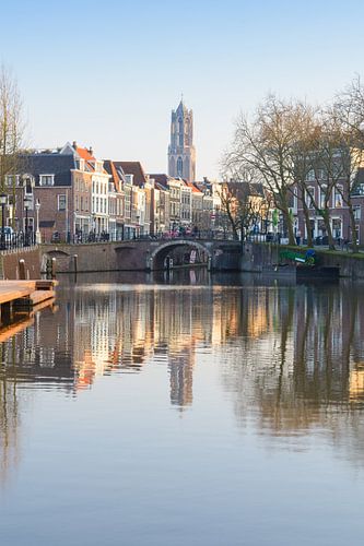 La tour Dom à Utrecht du Bemuurde Weerd