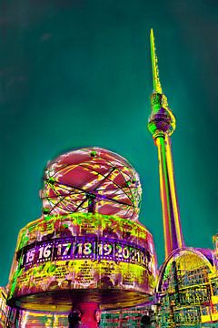 Berlijn Alexandeplatz II - coole pop-art van Matthias Edition