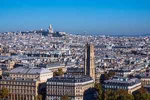 Blick auf die Basilika Sacre-Coeur in Paris, Frankreich von Rico Ködder