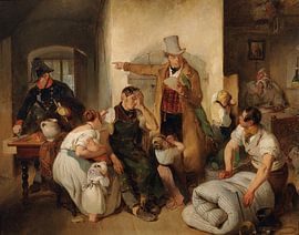 Peter Fendi – Die Beschlagnahme, 1840