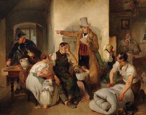 Peter Fendi – Die Beschlagnahme, 1840 von Atelier Liesjes