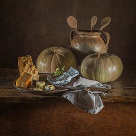 Old Leidse and goat's cheese by Miriam Meijer, en pleine campagne.....