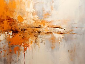 Moderne Abstrakte Minimalistische Wabi-Sabi Gold Kunst