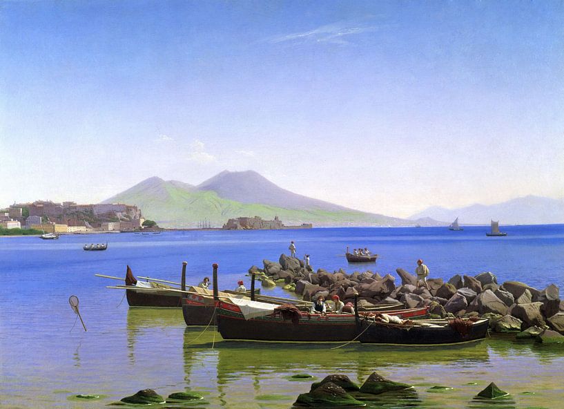 Bay of Naples, Christen Købke by Masterful Masters