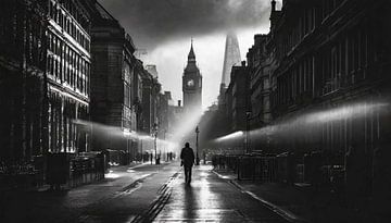 Londen in de ochtend met mist van Mustafa Kurnaz