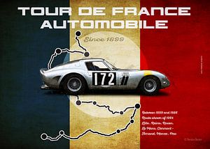 Tour de France Automobile Ferrari 250GTO format paysage