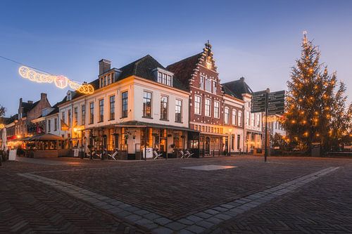 Elburg in de winter | Kerstboom op het plein