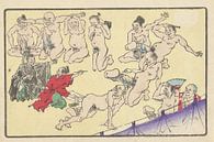 Penis-Wettbewerb, Kawanabe Kyôsai von Marieke de Koning Miniaturansicht