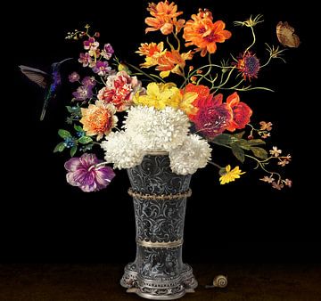 Nature morte avec colibri sur Gisela- Art for You