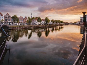 Zonsopkomst over Middelburg van Marcel Vervuurt
