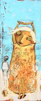 Girl with scale