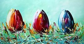 Grüne Tulpen von Gena Theheartofart