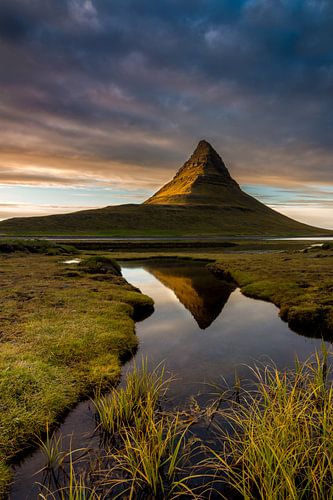 Landschaft Kirkjufell Island von Sander Grefte