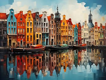 Amsterdamse grachtengordel van PixelPrestige