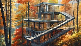 Dream house in the forest