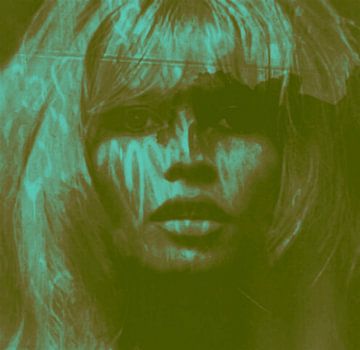 Brigitte Bardot Love - 24 colours Game - Dirty Green van Felix von Altersheim