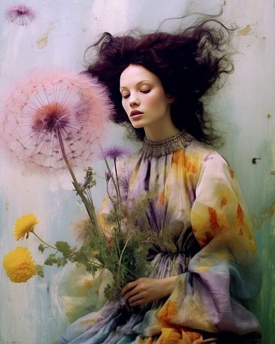 Portrait "Flower power" (puissance des fleurs)