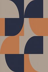 Skandinavische Designkunst mit geometrischen Mustern