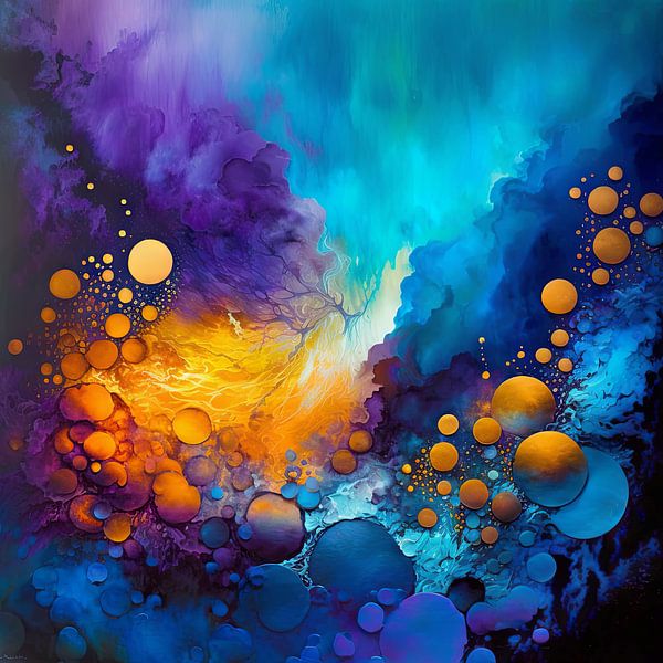 Farben Urknall Digitale Kunst Fantasie von Preet Lambon