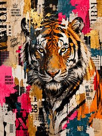 Urban Rebel Tiger Art by MARTINA KUSUMA DEWI
