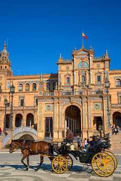 The famous Plaza de España in Seville