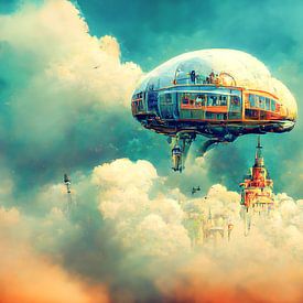 Alien fantasy, psychedelic dreams and flying rigs by Jef Peeters