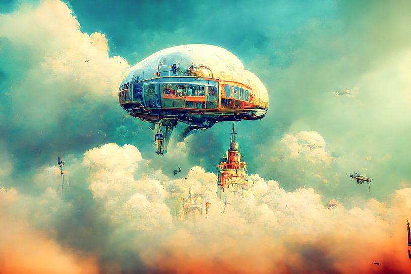 Buitenaardse fantasie, psychedelische dromen en vliegend tuig van Jef Peeters