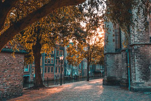 Herfstzonnetje op de Pottenkade in Dordrecht
