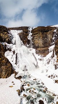 Rjúkandi Waterfall, Iceland van VeraMarjoleine fotografie