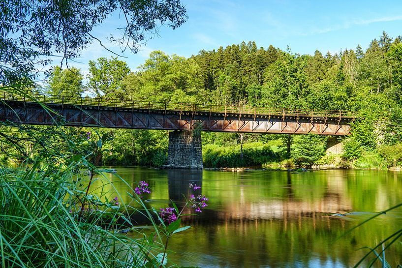 Old railway bridge over the Ilz near Kalteneck by Berthold Ambros