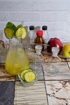 Komkommer Gin Cocktail in de fles van Babetts Bildergalerie