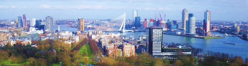 Rotterdam vanaf de Euromast par Frans Jonker