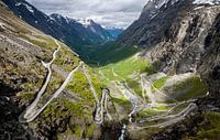 Uitzicht over Trollstigen, Noorwegen
