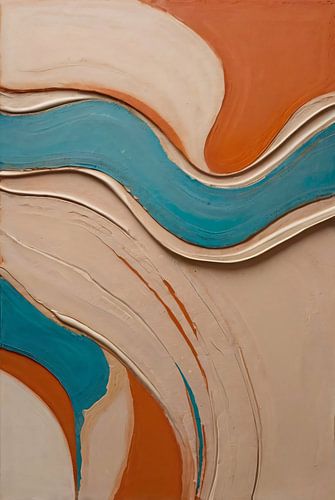 Abstracte vormen in natuurlijke kleuren