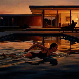 Twilight Swim im Modern Retreat von Jan Keteleer