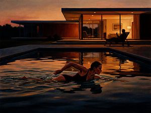 Twilight Swim im Modern Retreat