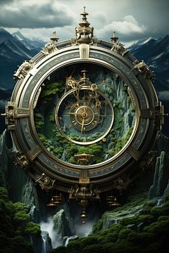 Wheel Of Time For Nature by Digitale Schilderijen