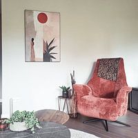 Klantfoto: Taupe & Beige Schilderij van ARTEO Schilderijen, als ArtFrame