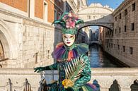 Carnival Costume and Bridge of Sighs in Venice by t.ART thumbnail