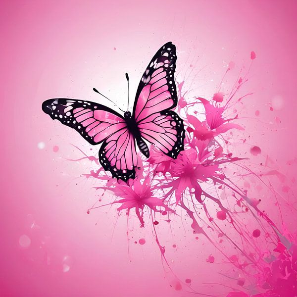 Naturwunder in Rosa: Der Schmetterling, der die Sinne verzaubert von ButterflyPix