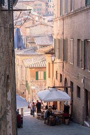 Italian street scene | travel photography print | Siena Tuscany Italy by Kimberley Jekel