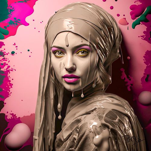 Modern meisje zonder parel, Johannes Vermeer