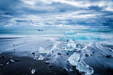 Jökulsárlón gletsjermeer in IJsland von Chris Snoek