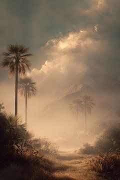 Silence d'or dans la vallée du désert sur Femea Stille Landschappen