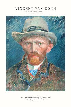 Vincent van Gogh - Zelfportret met de vilten hoed