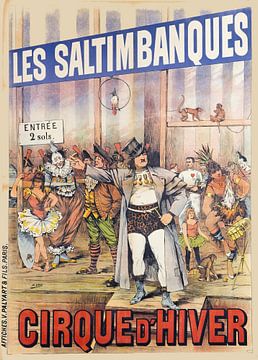 Henri Boulanger Gray - Les Saltimbanques (1892) van Peter Balan