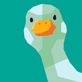 Affiche pop art « Duck Cute » sur Dico Hendry