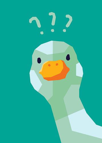 Duck Cute Pop Art Poster
