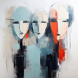 Abstrakte Gesichter